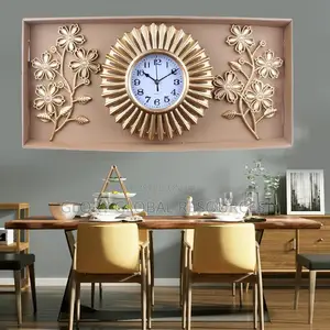 Dazzling Modernized Noiseless Movement Wall Clock With Dual