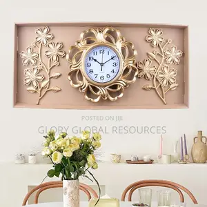 Dazzling Modernized Noiseless Movement Wall Clock With Dual