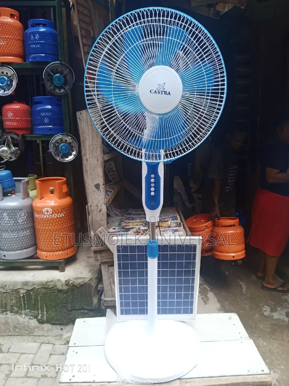 16inches Solar Standing Fan