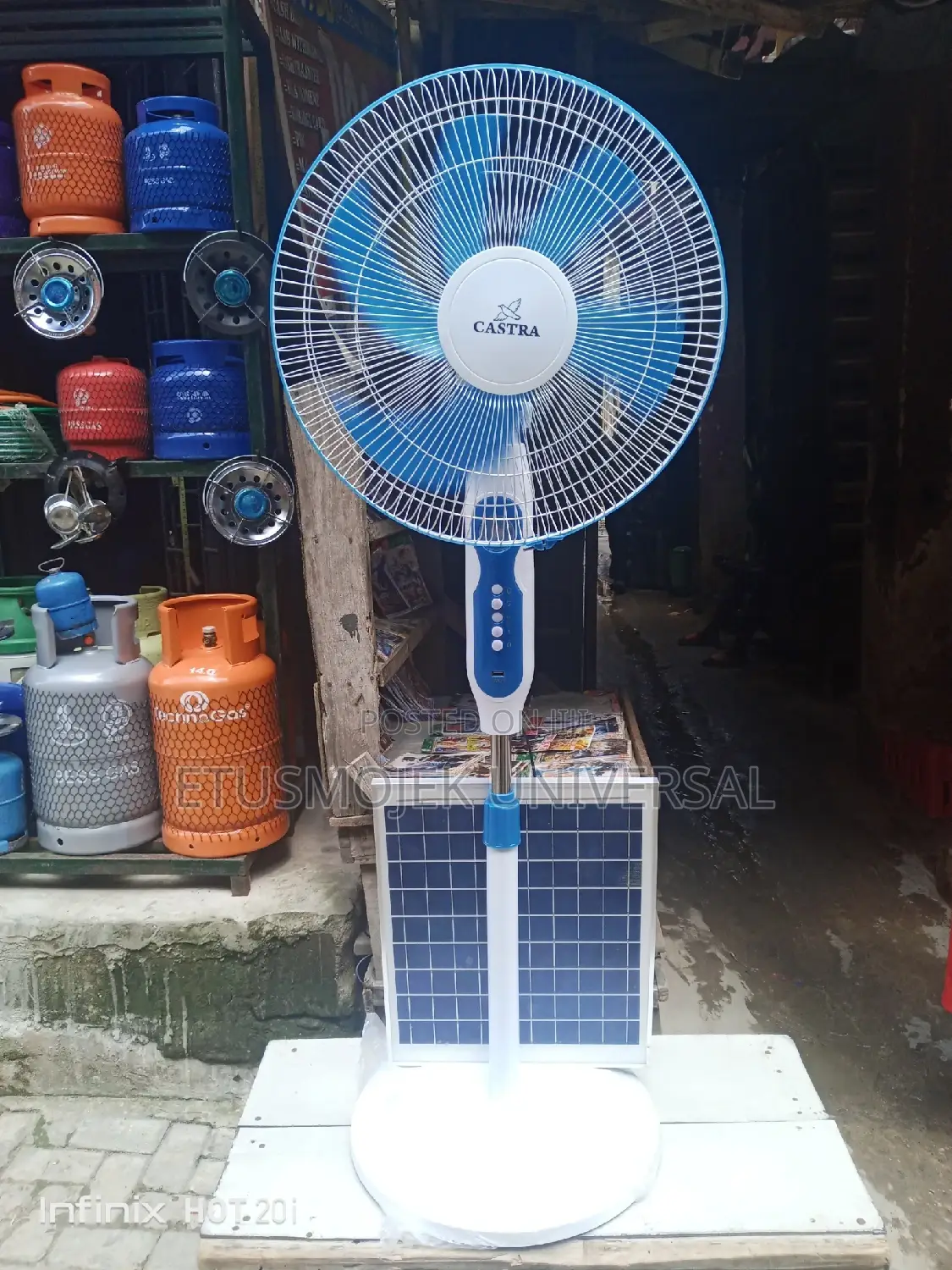 16inches Solar Standing Fan