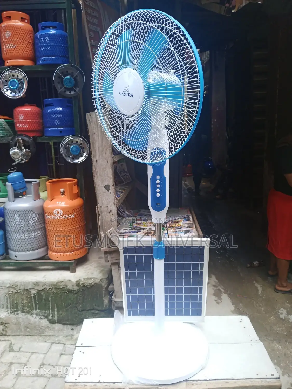 16inches Solar Standing Fan