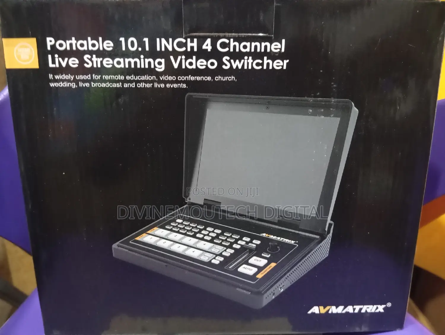 Portable 4 Channels Av Matrix With 10 Inches Screen