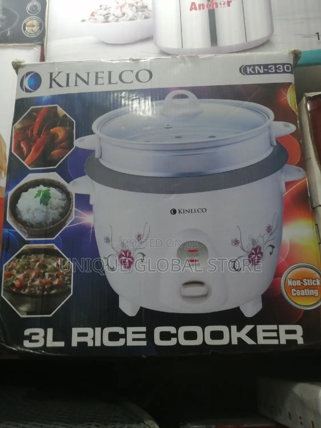 Kinelco Rice Cooker - 3 Liters- Electric Pot