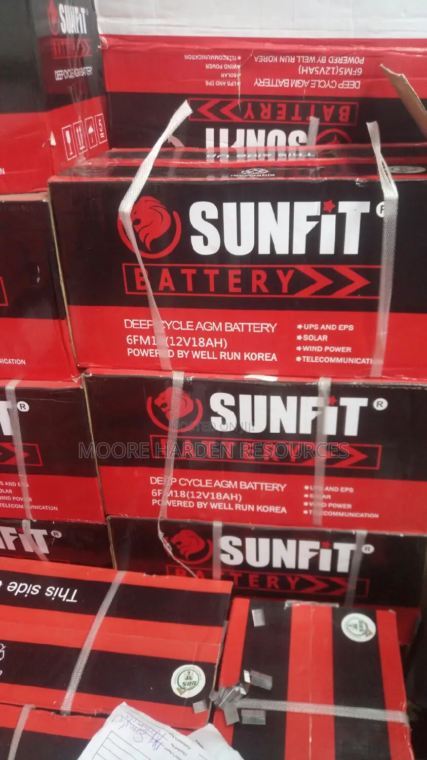 Original Sun Fit Dry Cell Battery 18ah
