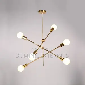 Modern Gold Pipe Droplight
