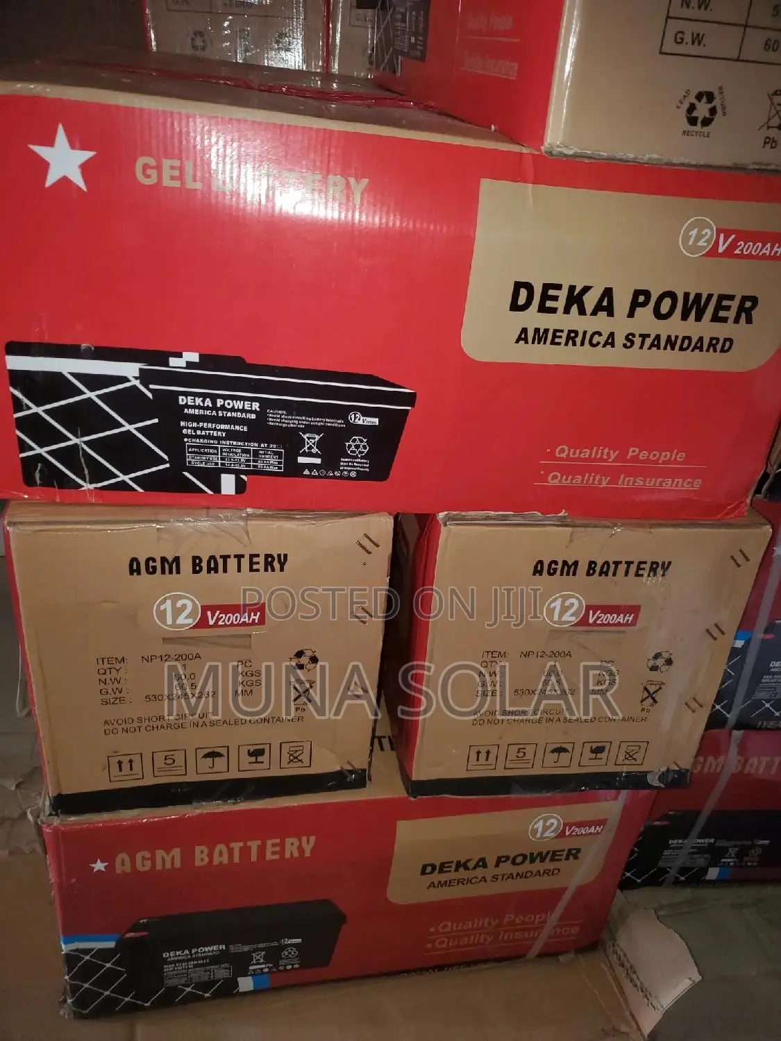 200ah 12v Deka Dry Cell Battery