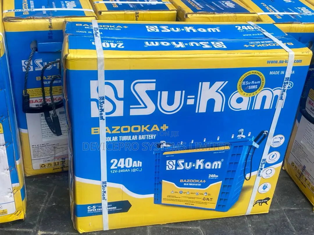 Su-Kam 240ah Bazooka Tall Tubular Battery