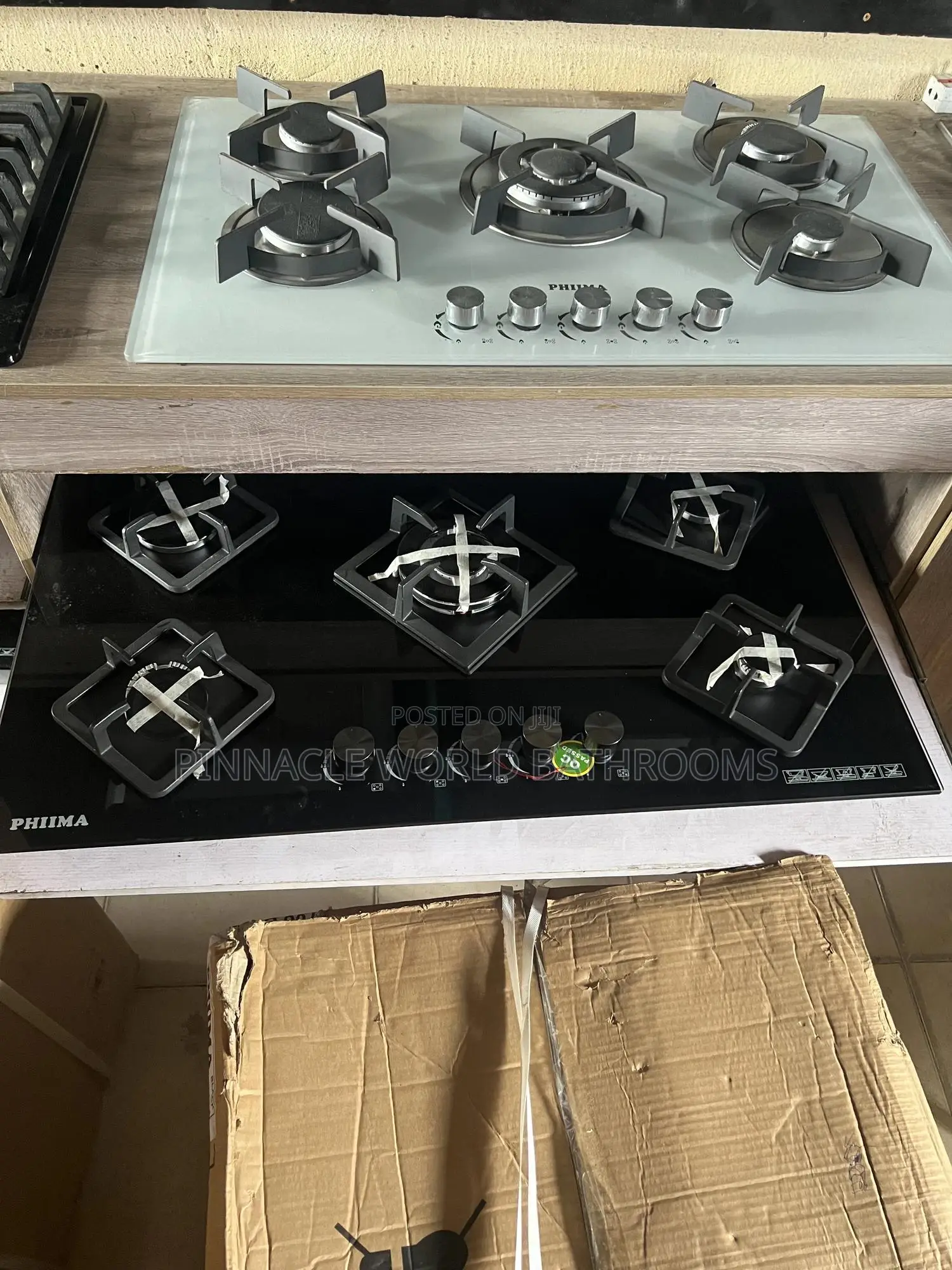 PHIIMA Black 5 Burner Gas Built in Cabinet 008