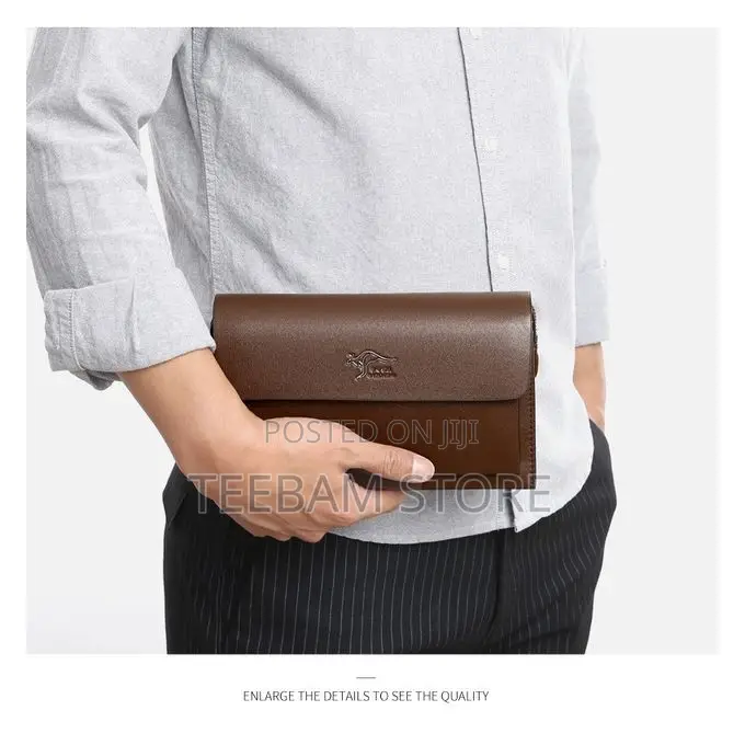 Kangaroo Men's Anti-Theft Leather Wallet (Free Delivery)