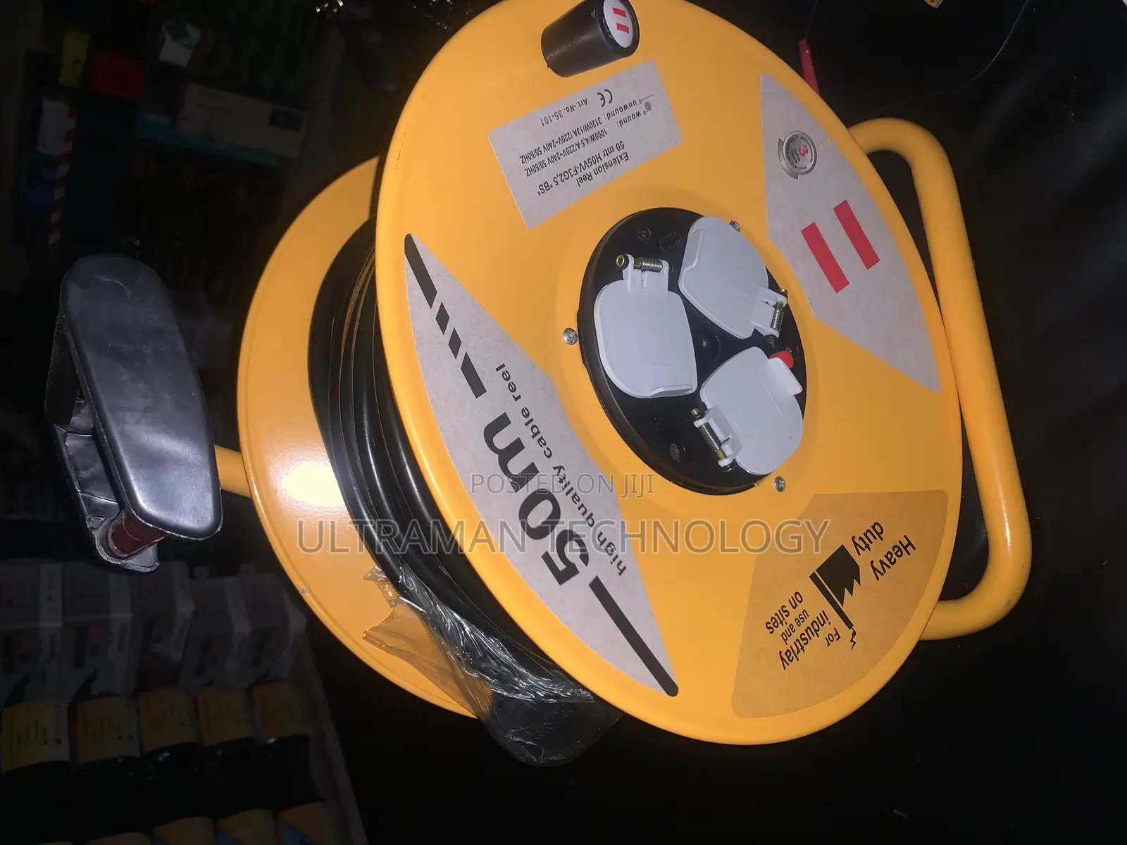 50 Meters Standard Cable Reel (Multiple Plug-Ins)