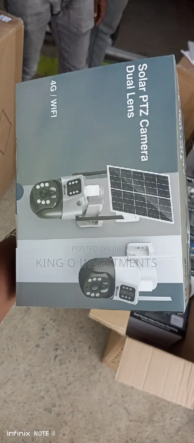 PTZ Solar 4g Camera Dual Lens V380 App
