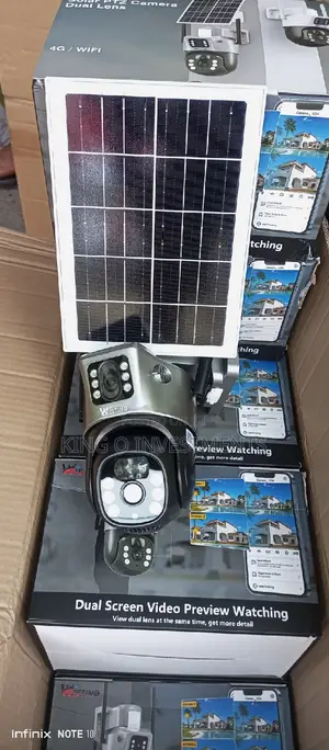 PTZ Solar 4g Camera Dual Lens V380 App