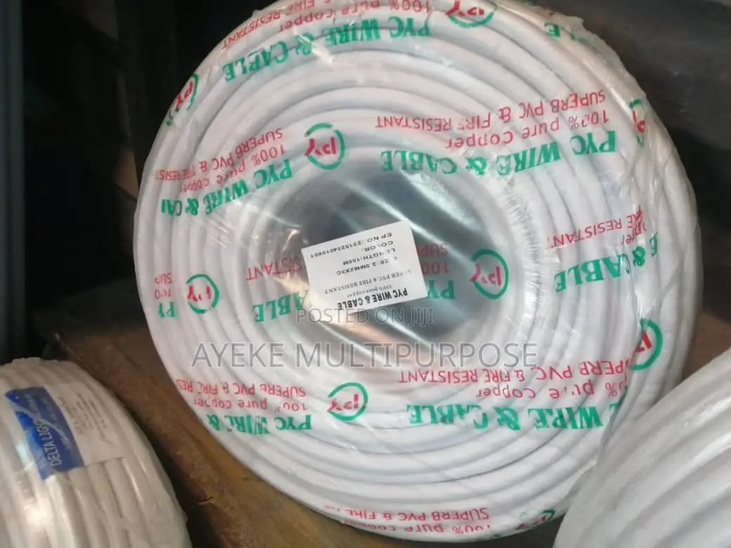 White Cable 2.5mm X 3core Flexible Control Cable