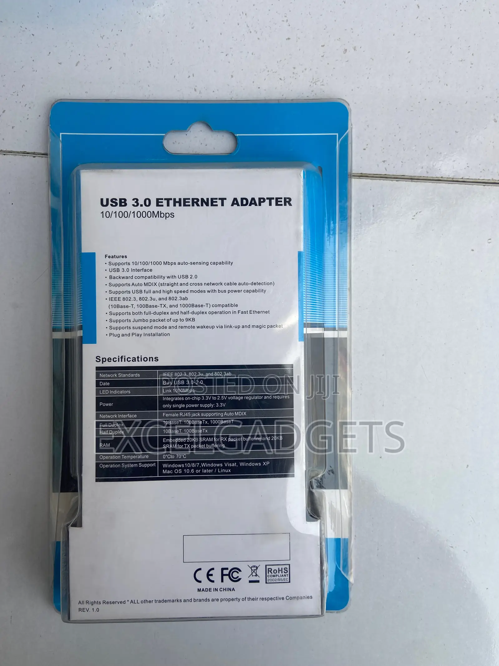 USB 3.0 Ethernet Lan Adapter