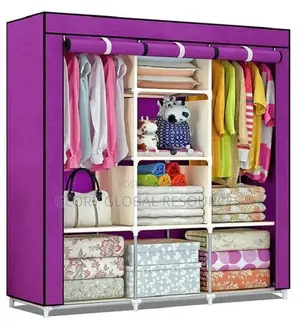 8 Compartments Cloth Storage Wardrobe (Size: 130X45X175)