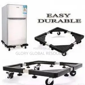 Adjustable Load-Bearing Moveable Base/Stand for Fridge Was
