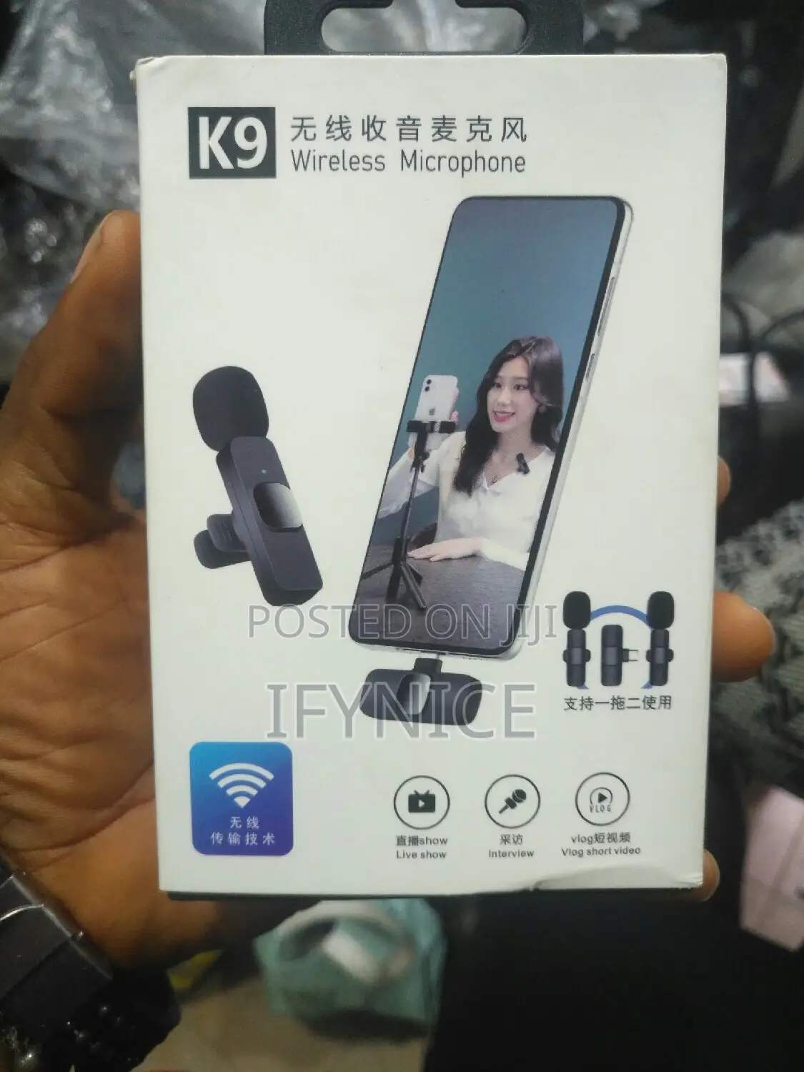 Wireless Microphone for iPhone, Type C and Android Phone