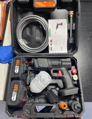 48v High Pressure Car Washer Gun Sprayer With 2 Battery