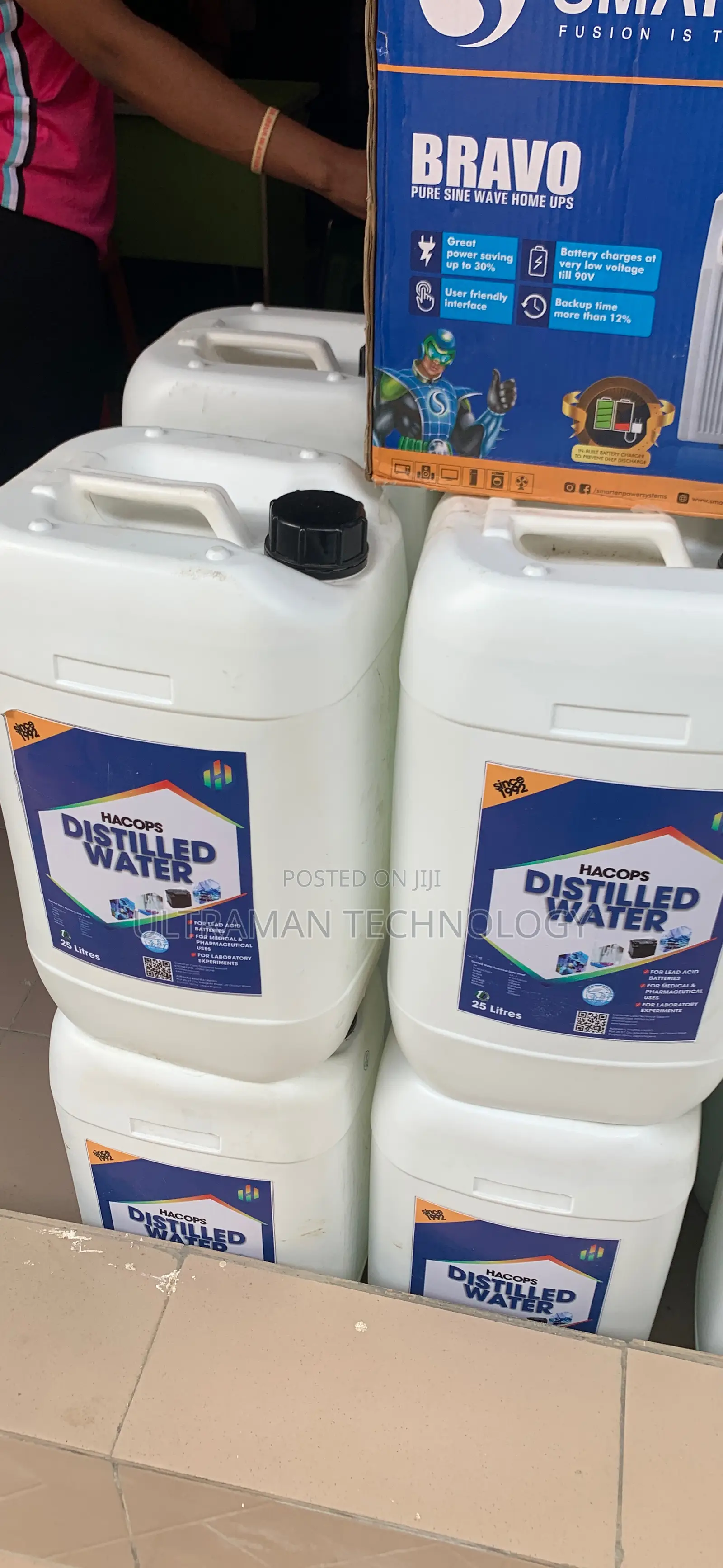 Distilled Water (Demineralized, Deionized)