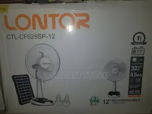 Solar Rechargeable Fan