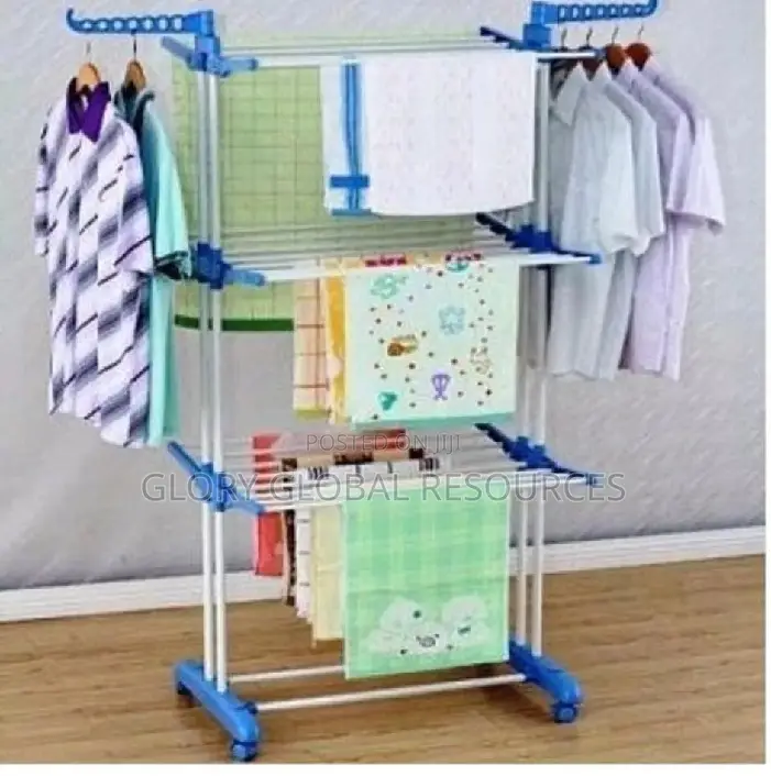 3 Layers Clothes Hanger/Rack With Wheels