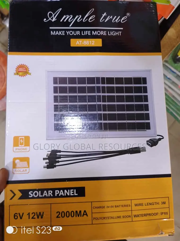 Solar Panel 12watts 6v