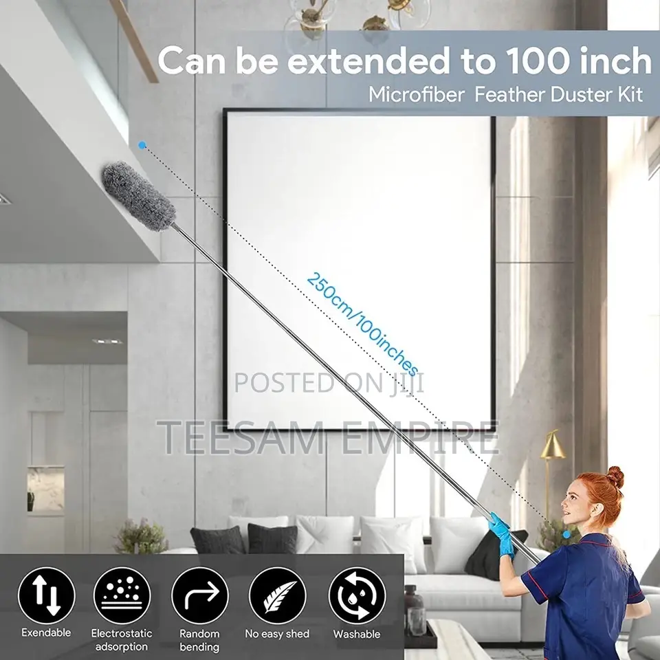 Bendable Microfiber Duster Extendable Dust Removal