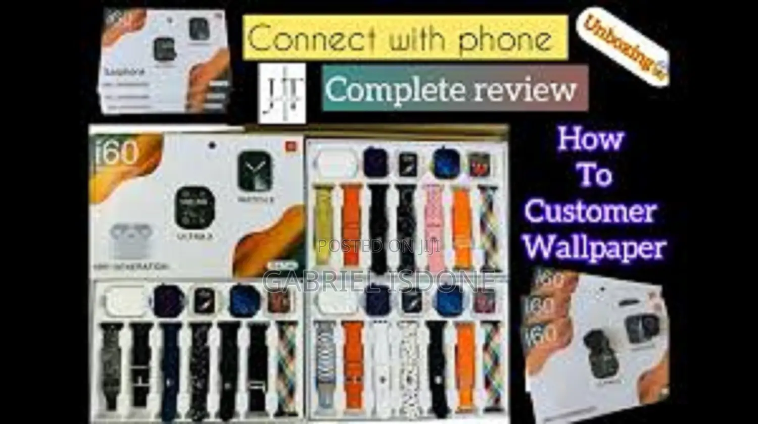 (I60 Suit Extreme) Dual Smart Watches 5rd Generation Earph