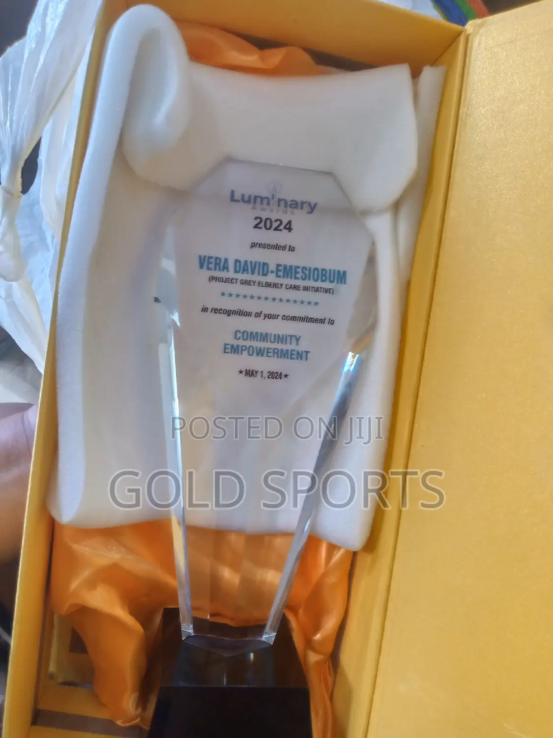 Glass Award Plague Cc