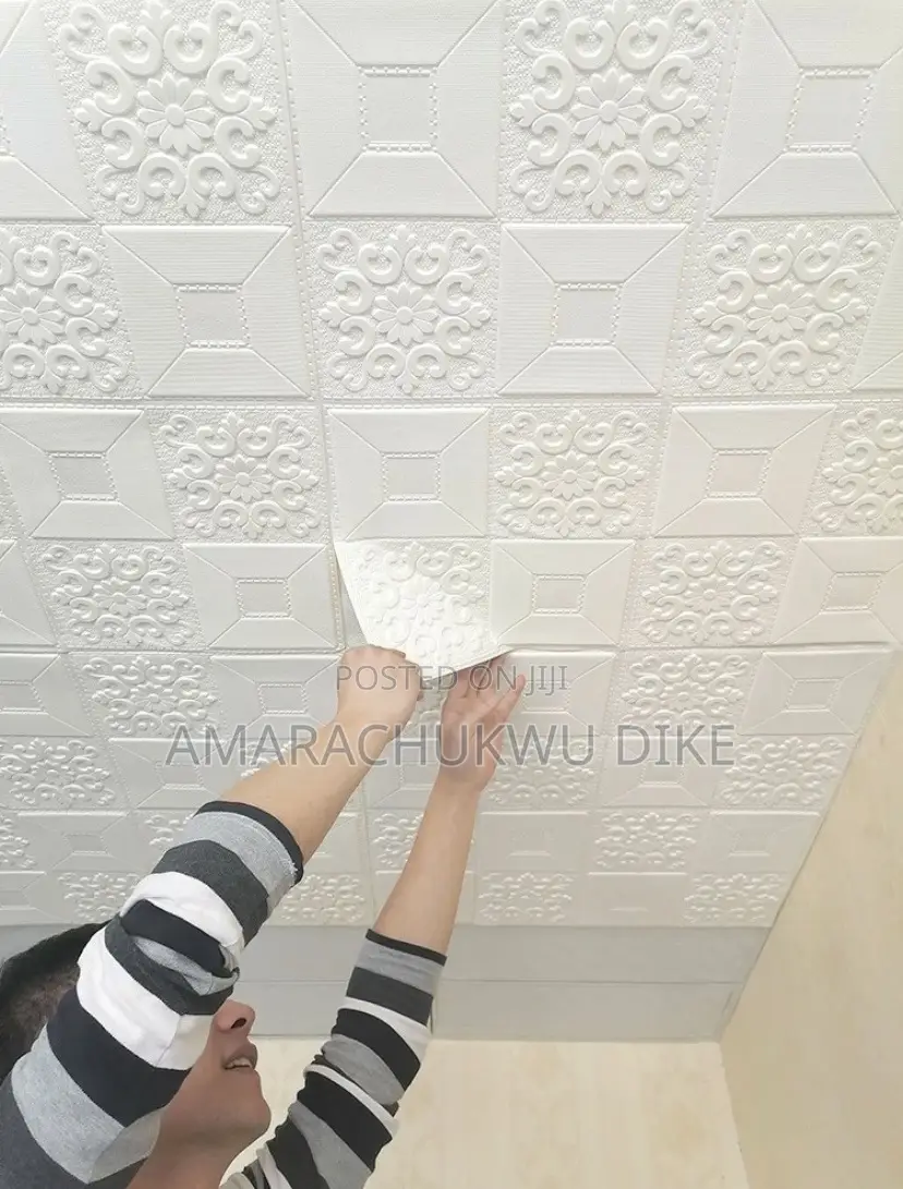 3d Quality Thick Foam Self Adhesive Ceiling Design Sticker