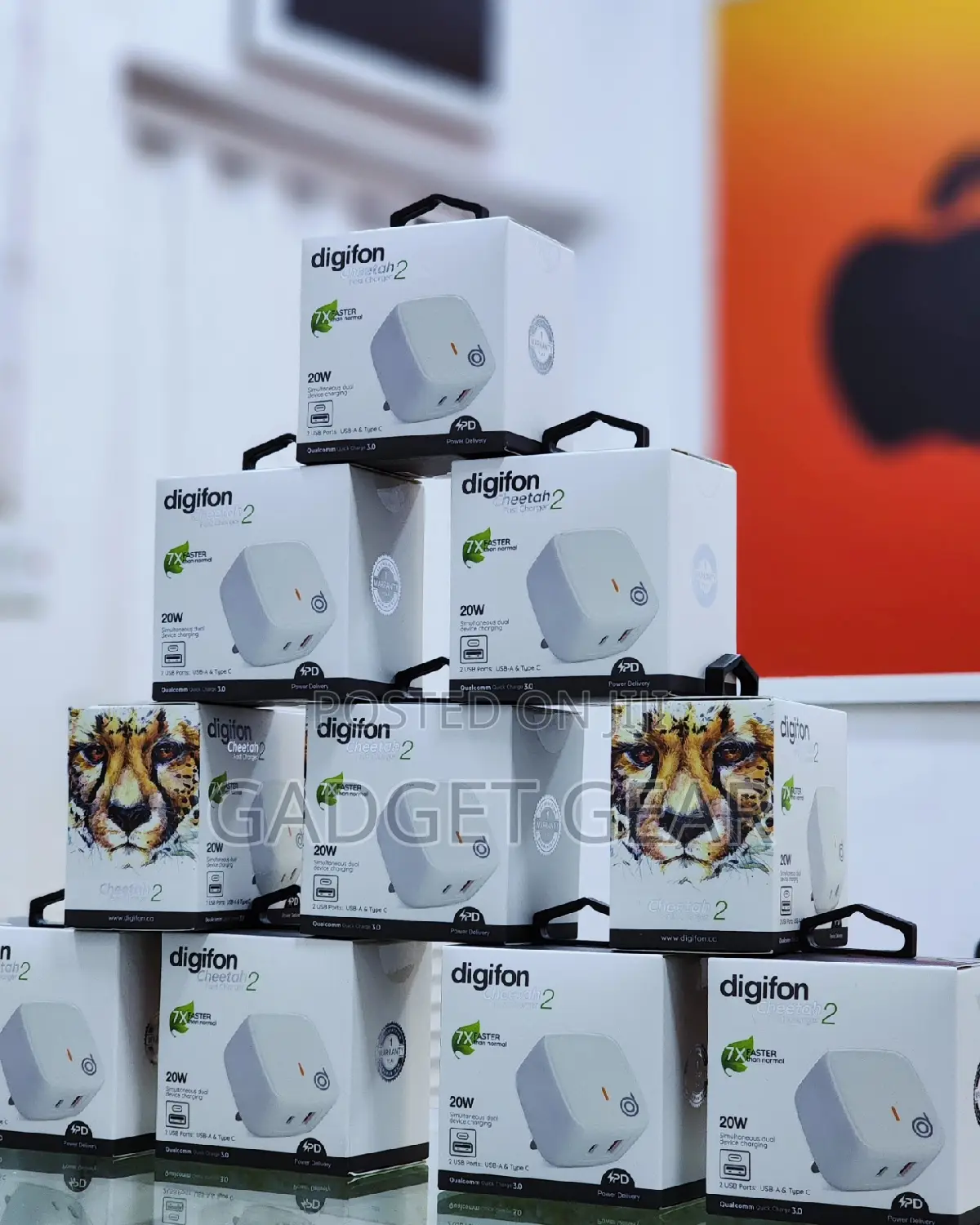 Cheetah2 20W USBA TypeC Fast Wall Charger Digifon in Ibadan
