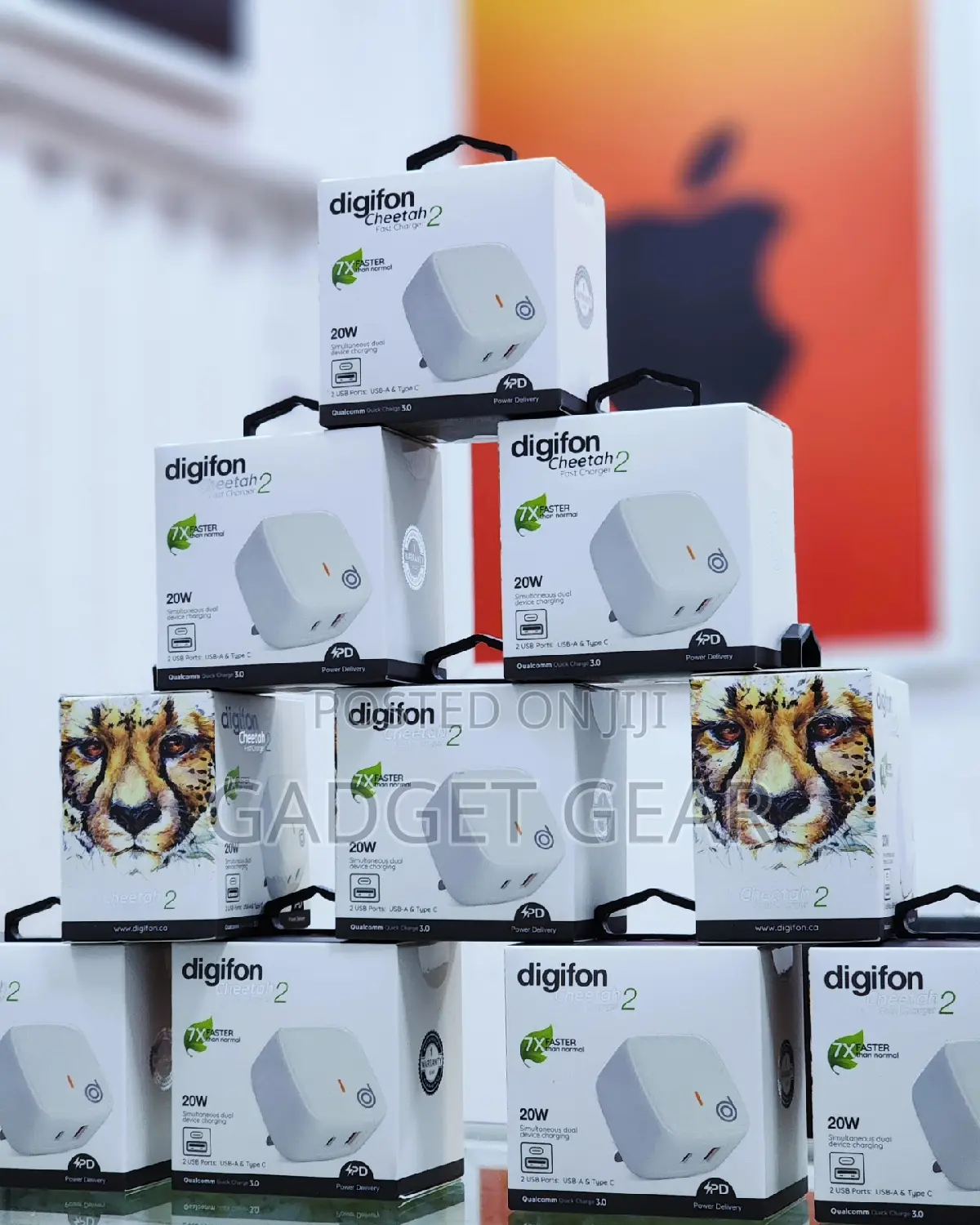 Cheetah2 20W USBA TypeC Fast Wall Charger Digifon in Ibadan