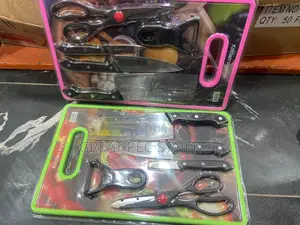 Shopping Board With Knives and Scissors
