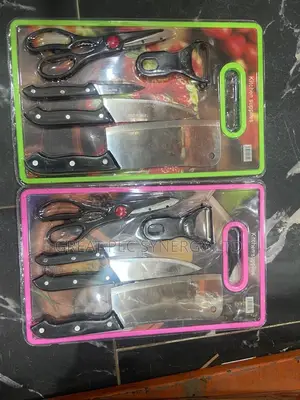 Shopping Board With Knives and Scissors