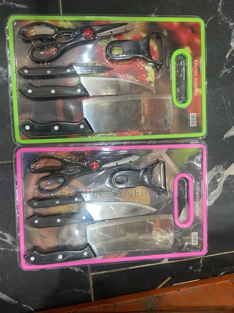 Shopping Board With Knives and Scissors