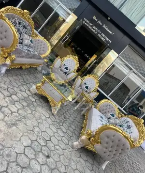 Set of Turkish Royal Fabric Sofa Chair
