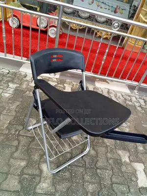 Reclining Folding Plastic Student Chair With Writing Pad