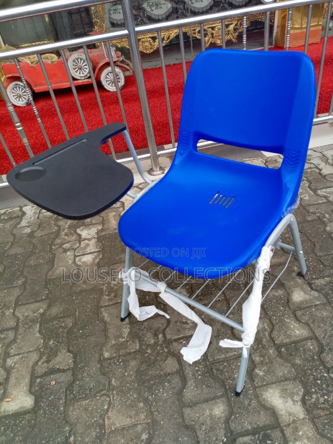 Students Studying Chair With Writing Pad