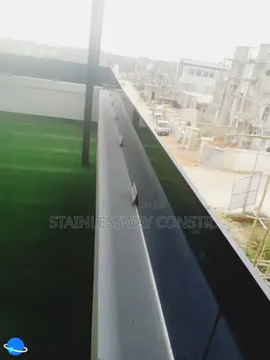 Dome Dark Grey Glass Balcony Railing