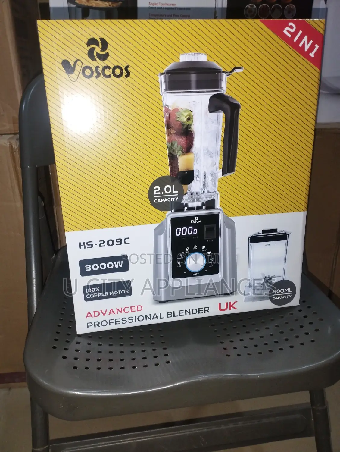 2 in 1 Voscos Commercial Blender