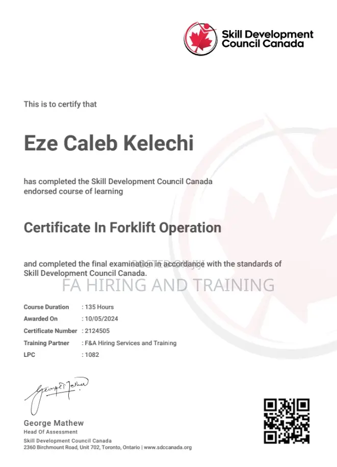 Verifiable Global Certificate For Your Skill