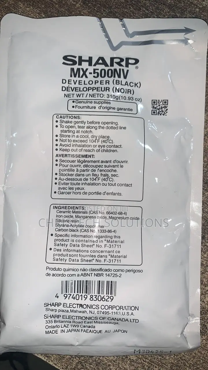 Sharp Developer MX-500NV