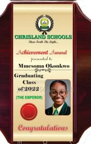 Graduation Plaque