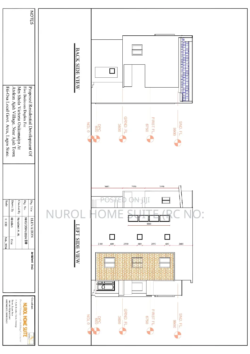Detailed Architectural Working Drawing