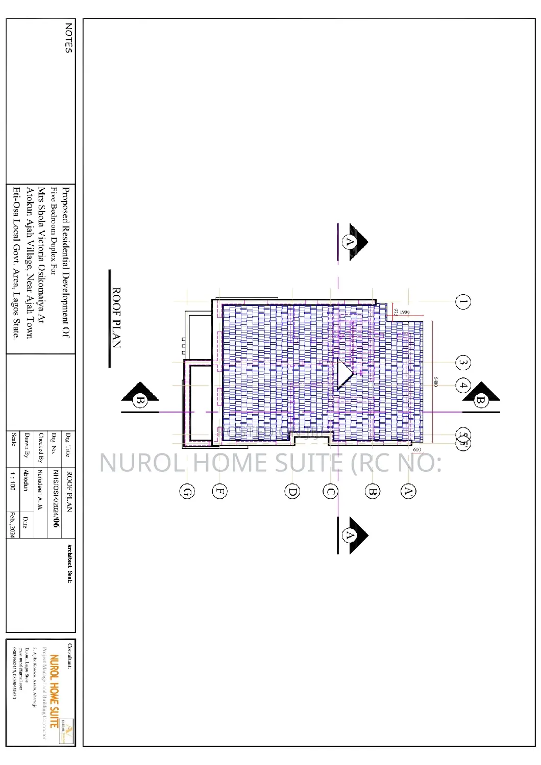 Detailed Architectural Working Drawing