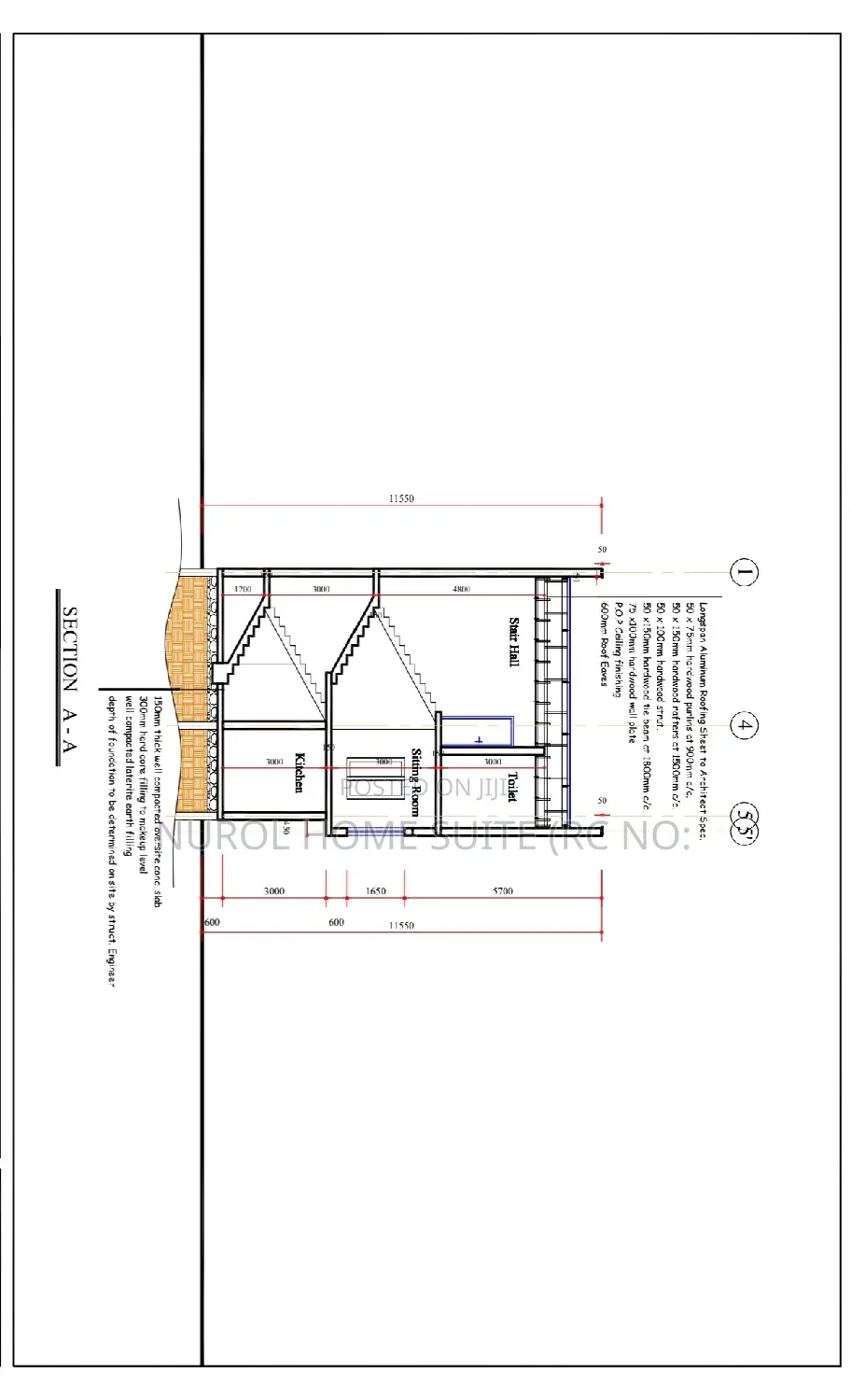 Detailed Architectural Working Drawing