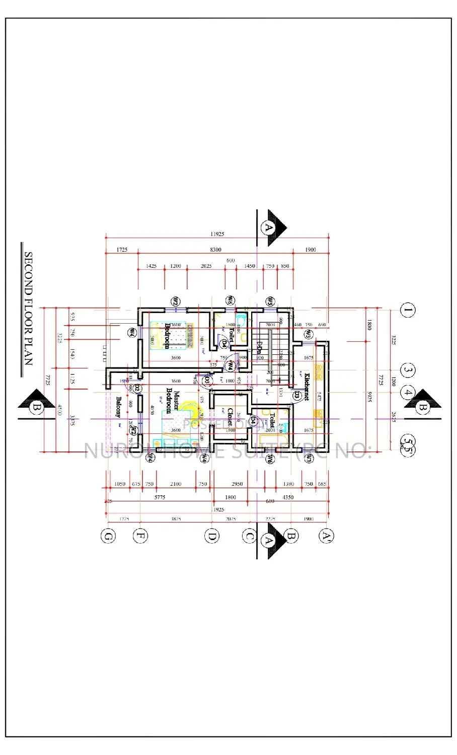 Detailed Architectural Working Drawing