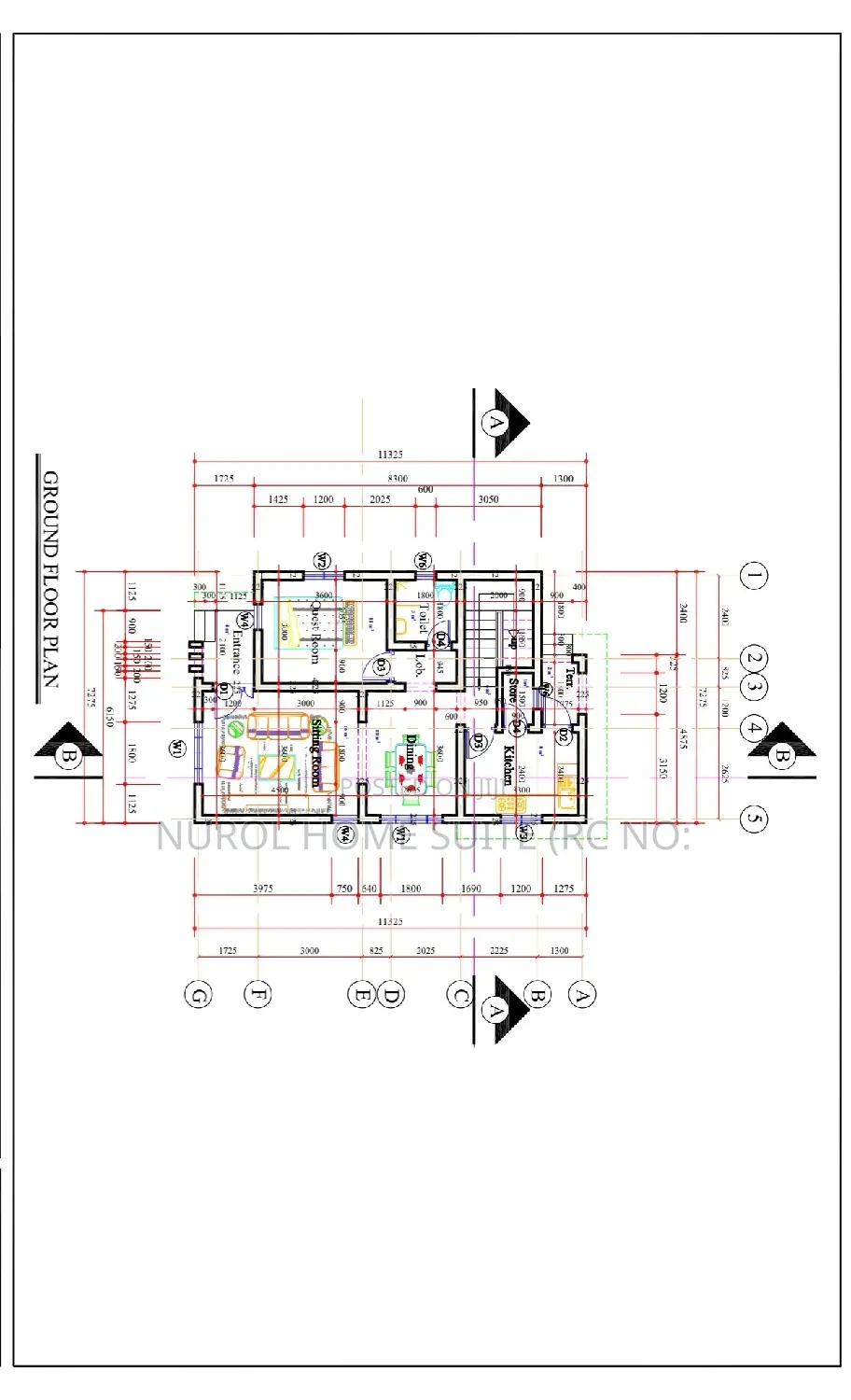 Detailed Architectural Working Drawing