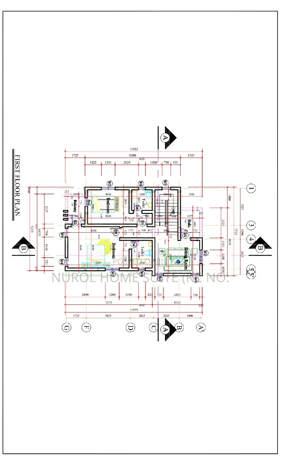Detailed Architectural Working Drawing