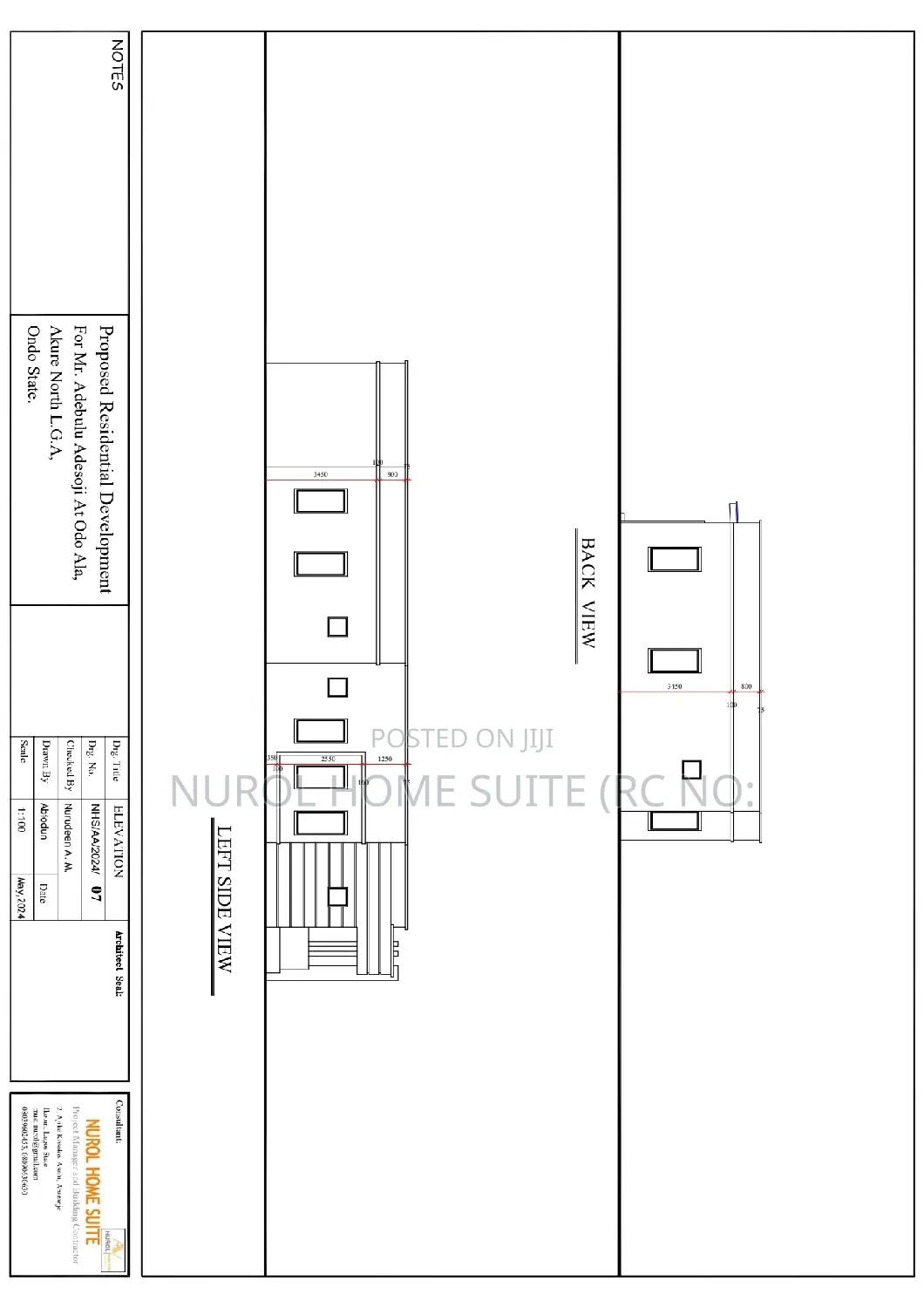 Architectural Detailed Working Drawing